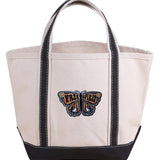 Black Small Canvas Tote Bag with Free Spirit Butterfly Patch