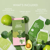 ESW Beauty Fresh Greens Skin Nutrient Sheet Mask Kit, Superfood Sheet Masks