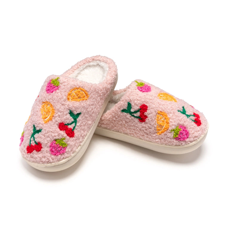 Assorted Fruit Indoor / Outdoor Kids Slippers