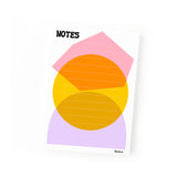 'Notes' Colorful Shapes Notepad