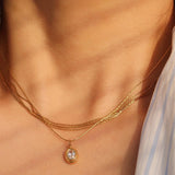 CZ Oval Necklace
