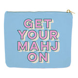 ‘Get Your Mahj On’ Canvas Zipper Pouch
