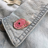 Let's Go Girls Pink Cowgirl Hat Enamel Pin