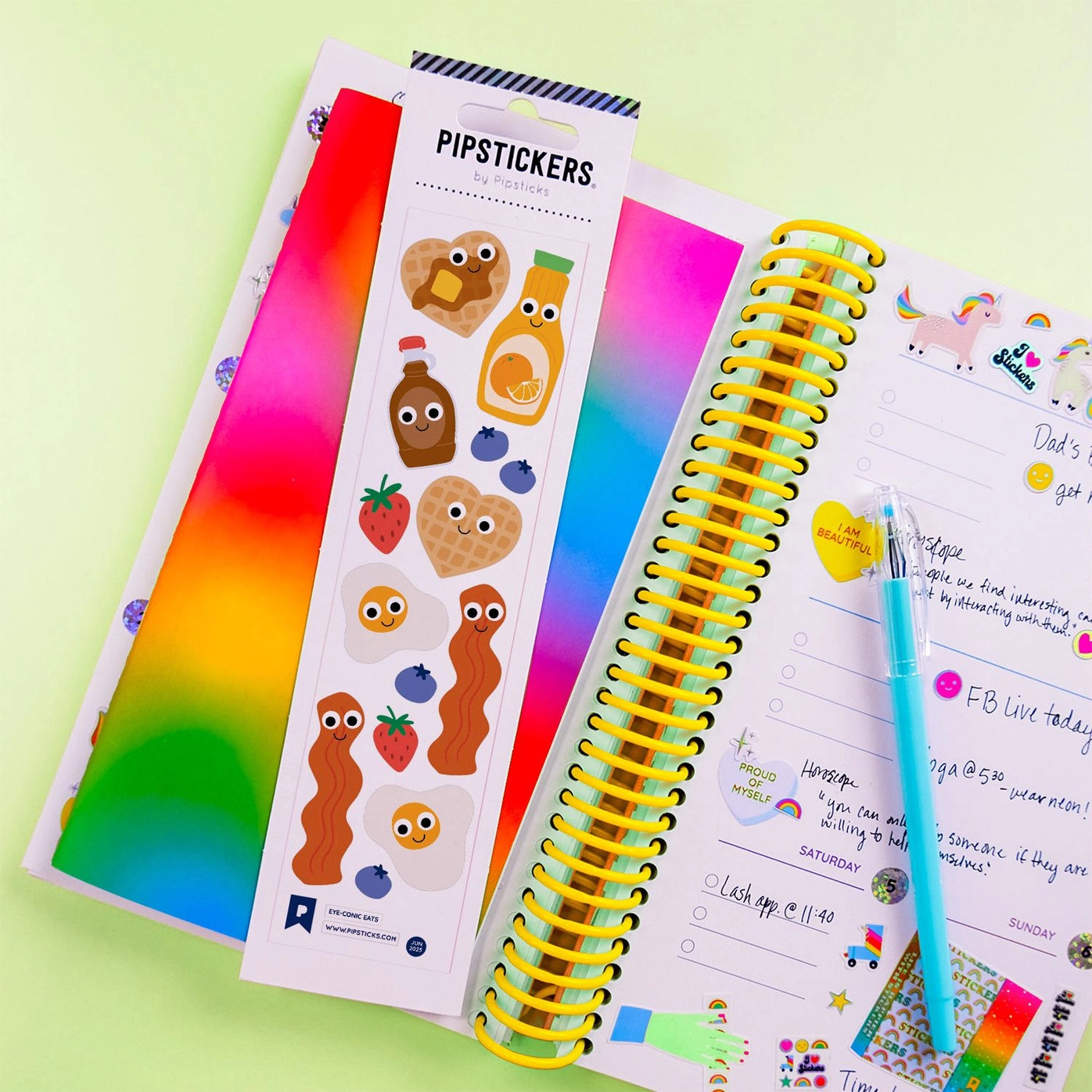 Googly Eyed Eye-Conic Eats Sticker Sheet