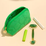 Green Seashell Zip Pouch