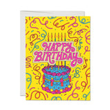 Happy Birthday (Cake & Confetti), Greeting Card