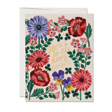 Here's to the Happy Couple (Floral), Wedding Card