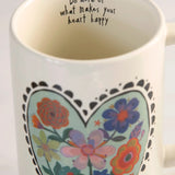 Natural Life 'Do More of What Makes Your Heart Happy' Latte Mug, 16oz.