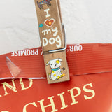 Natural Life ‘Heart My Dog’ Happy Clips, Set of 4