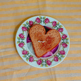 Heart-Shaped Toast Decorative Candle