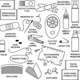 Blue Puffer Hemergency Kit: 30 Essentials for Grooming & Personal Care