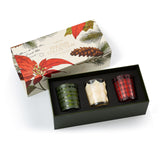 REWINED Holiday Candle Gift Set, (3) 2.5oz. Votive Candles
