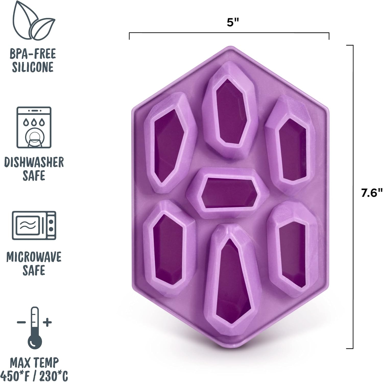 Ice Crystals Silicone Tray