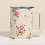 Floral Insulated Mug, 14oz.