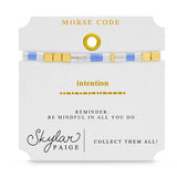 Intention, Skylar Paige Morse Code Bracelet