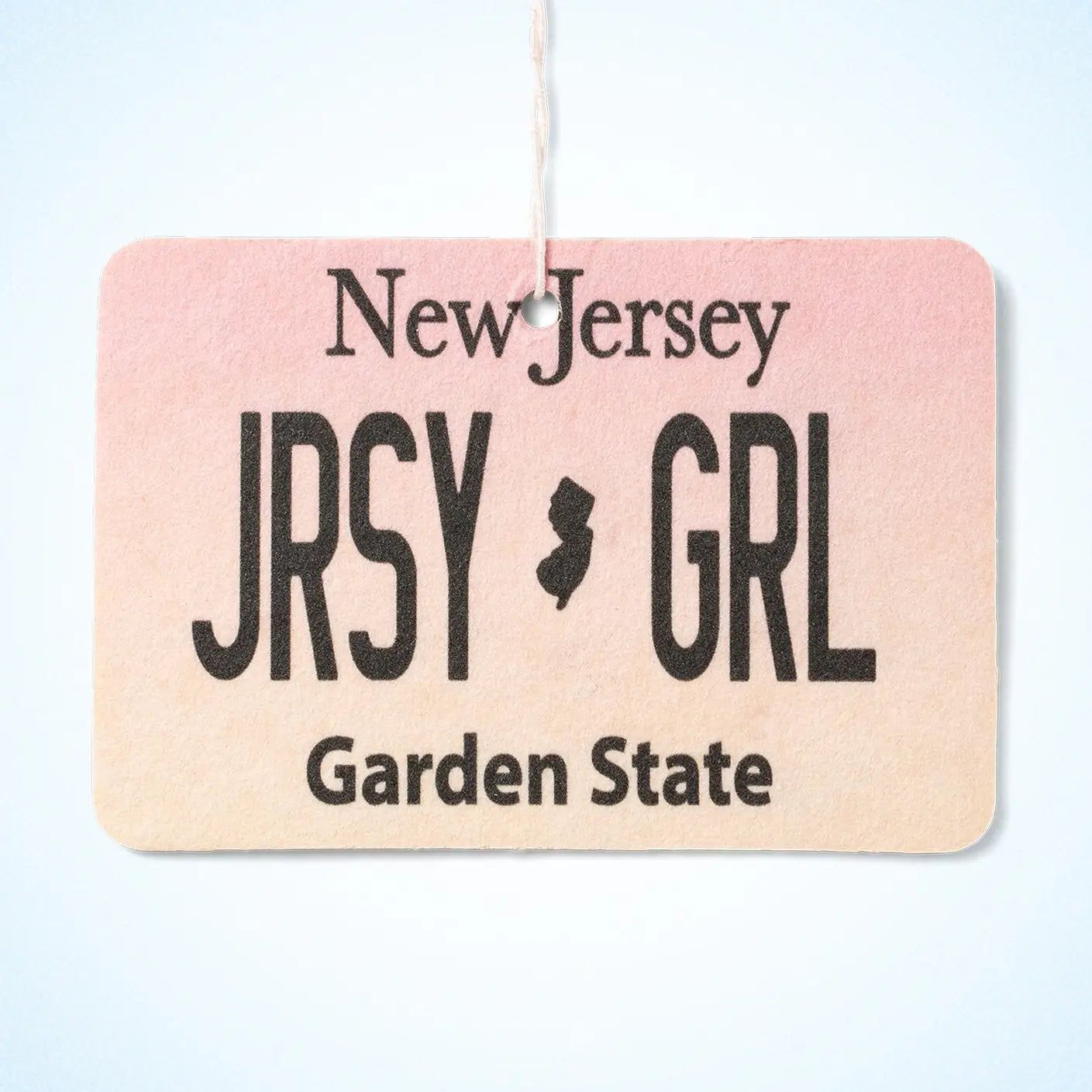 Jersey Girl License Plate Car Air Freshener