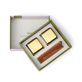 Gold Stainless Cocktail Chiller Cubes, 2PK