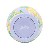 Lilly Pulitzer Stemless Stainless Steel Make Lemonade Wine Tumbler with Lid, 12oz.