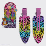 Lisa Frank x KITSCH XL Creaseless Clips in Rainbow Leopard™