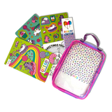 Let's Go! Activity & Coloring Kit, Unicorn Candy Town