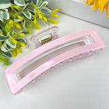 Light Purple Oversized Rectangular Claw Hair Clip