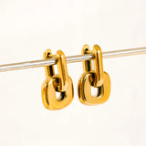 Double Link Drop Earrings