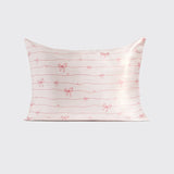 KITSCH Holiday Bows Satin Pillowcase