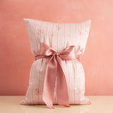 KITSCH Holiday Bows Satin Pillowcase
