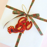 Lobster Beaded Ornament