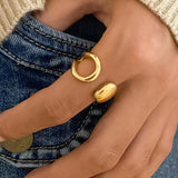 Abstract Loop Ring (Adjustable)
