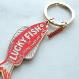 Lucky Fish of Good Fortune Enamel Keychain