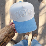 Lucky Me Denim Trucker Hat