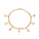Paperclip Chain Preset Little Words Project Charm Bracelet