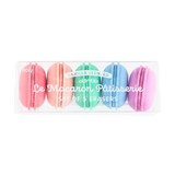 Macaron Vanilla Scented Erasers, Set of 5