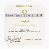 Magical, Skylar Paige Morse Code Bracelet