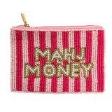 ‘MAHJ MONEY’ Beaded Coin Purse
