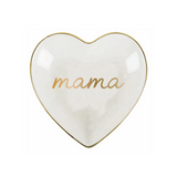 Mama Heart Shaped Ceramic Trinket Tray