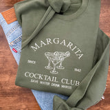 Margarita Cocktail Club Embroidered Crewneck Sweatshirt