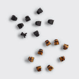KITSCH Black & Tort Micro Classic Claw Clips, 16pcs.