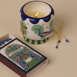 PADDYWAX Peacock Misted Lime A Dopo Candle, 8oz.