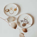Mrs. Ceramic Jewelry Trinket Dish
