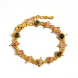 Multi-Stone Chained Bracelet