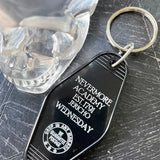 Nevermore Academy (Wednesday) Motel Keychain