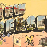 Greetings from New Jersey Greeting Card