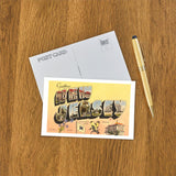 Greetings from New Jersey (State Icons) Postcard