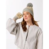 Two-Toned Oatmeal & Grey Beanie