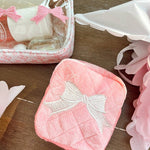 Pink Velvet Bow Mini Bag