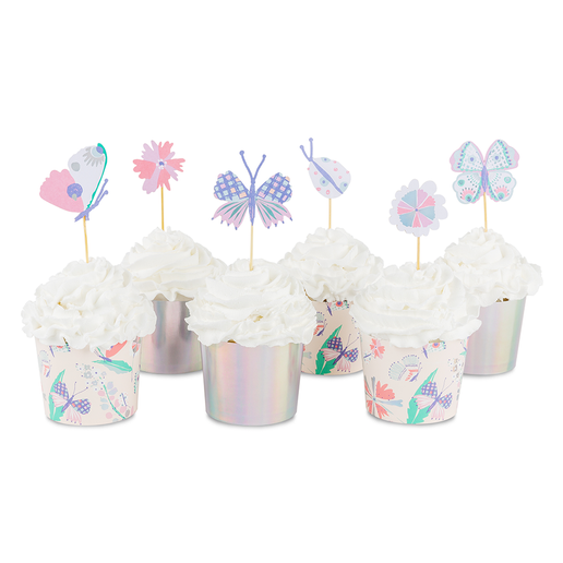 Butterfly Flutter Cupcake Decorating Set, 24Pk