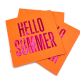 Hello Summer Cocktail Napkins