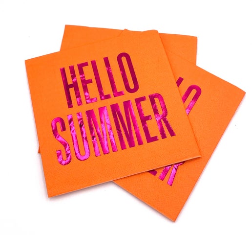 Hello Summer Cocktail Napkins